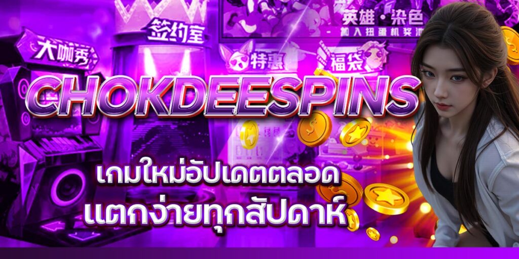 CHOKDEESPINS เกมใหม่อัปเดตตลอด แตกง่ายทุกสัปดาห์
